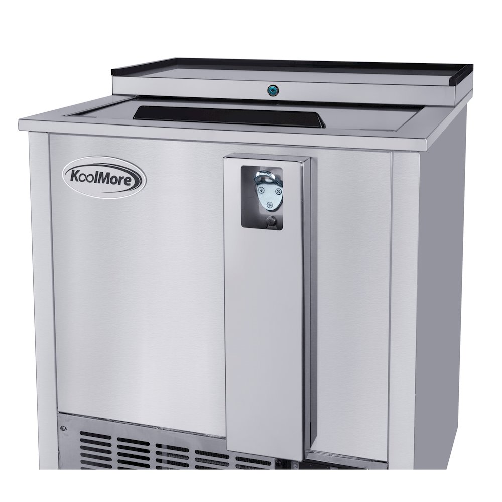 25 in. Bottle Cooler in Stainless-Steel with Built-In Opener, 5 cu. ft.. Picture 8