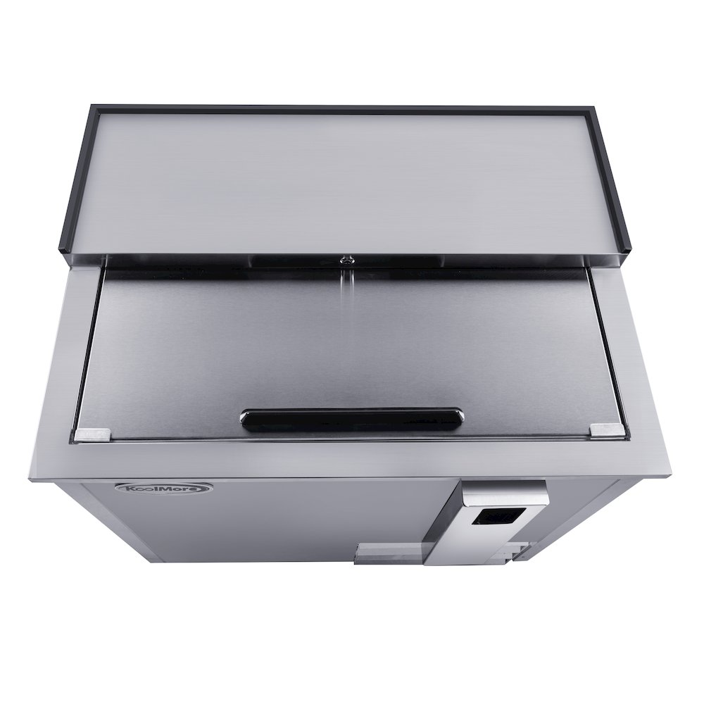 36 in. Bottle Cooler in Stainless-Steel with Built-In Opener, 9 cu. ft.. Picture 9