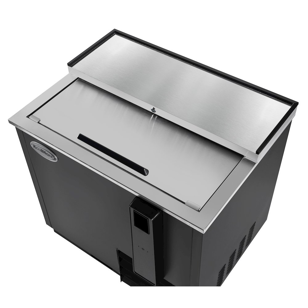 36 in. Bottle Cooler in Black with Built-In Opener, ETL Listed, 9 cu. ft.. Picture 8