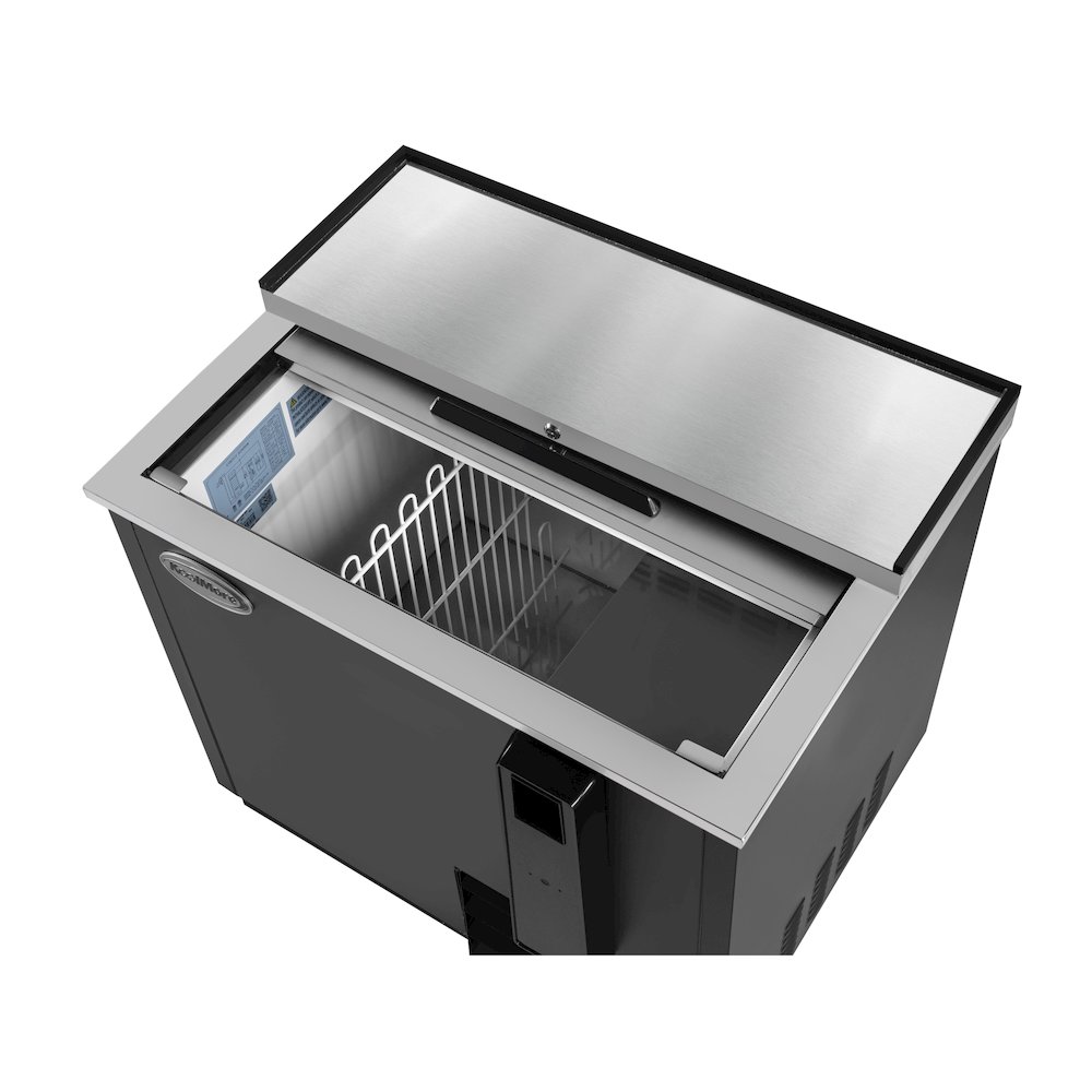 36 in. Bottle Cooler in Black with Built-In Opener, ETL Listed, 9 cu. ft.. Picture 10