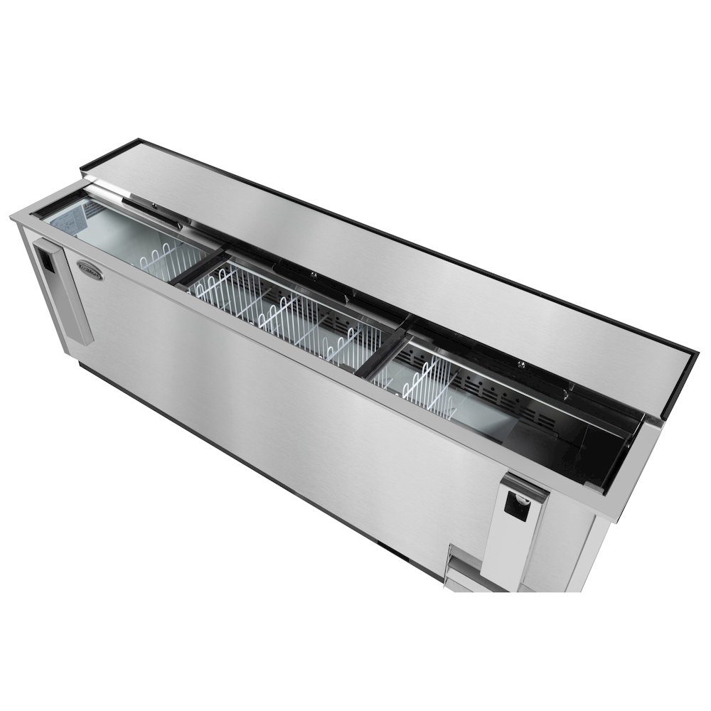 95 in. Bottle Cooler in Stainless-Steel with Built-In Opener, 30 cu. ft.. Picture 6