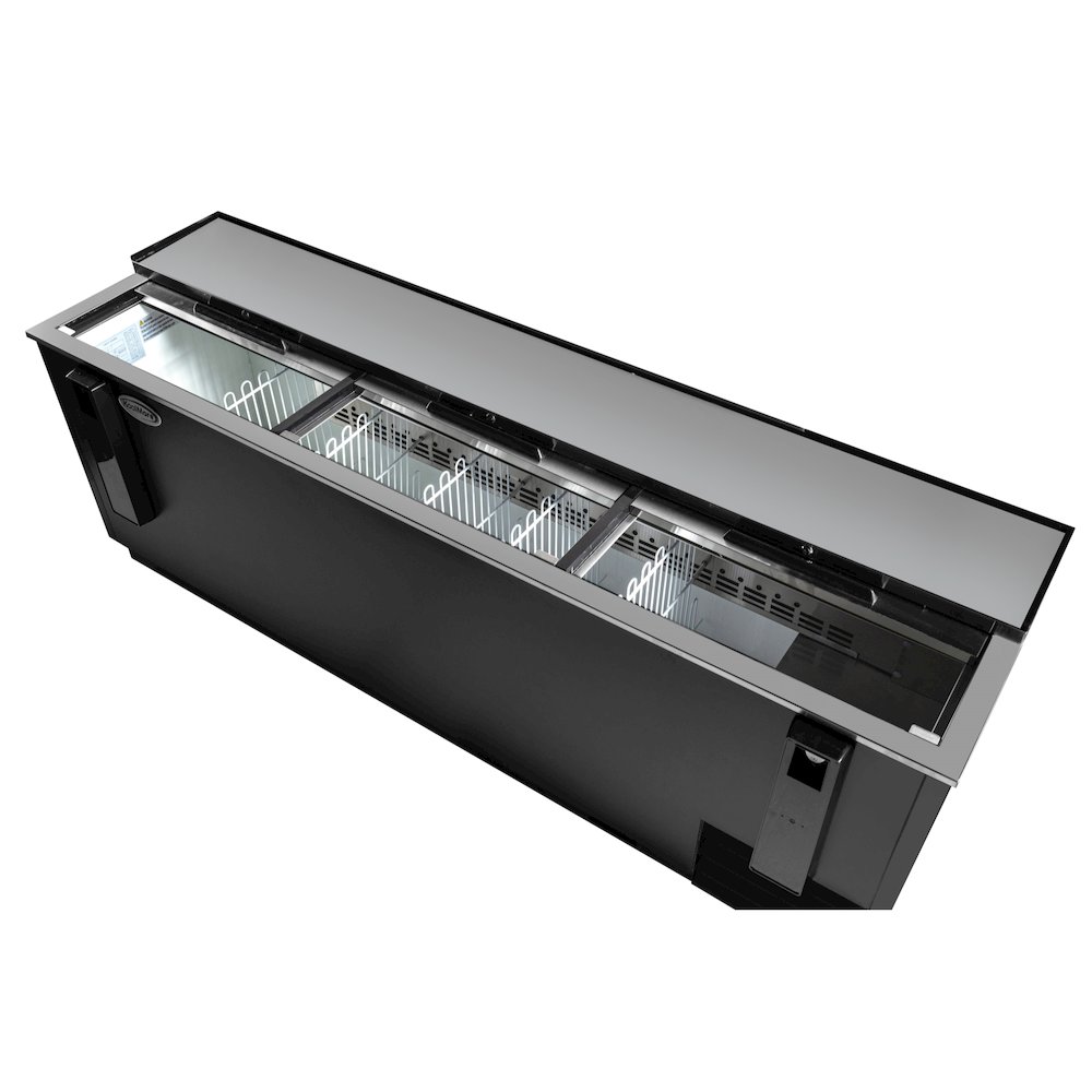 95 in. Bottle Cooler in Black with Built-In Opener, ETL Listed, 30 cu. ft.. Picture 6