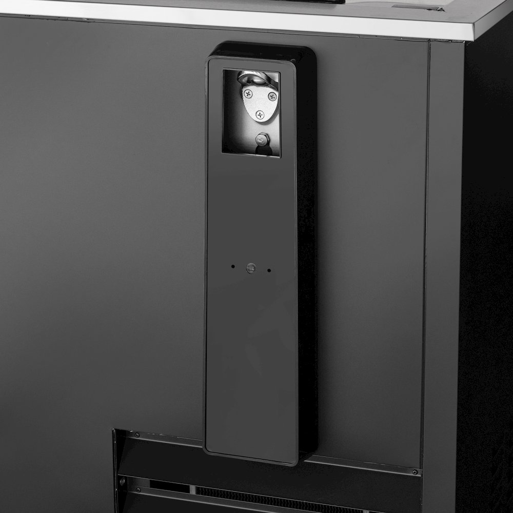 95 in. Bottle Cooler in Black with Built-In Opener, ETL Listed, 30 cu. ft.. Picture 10