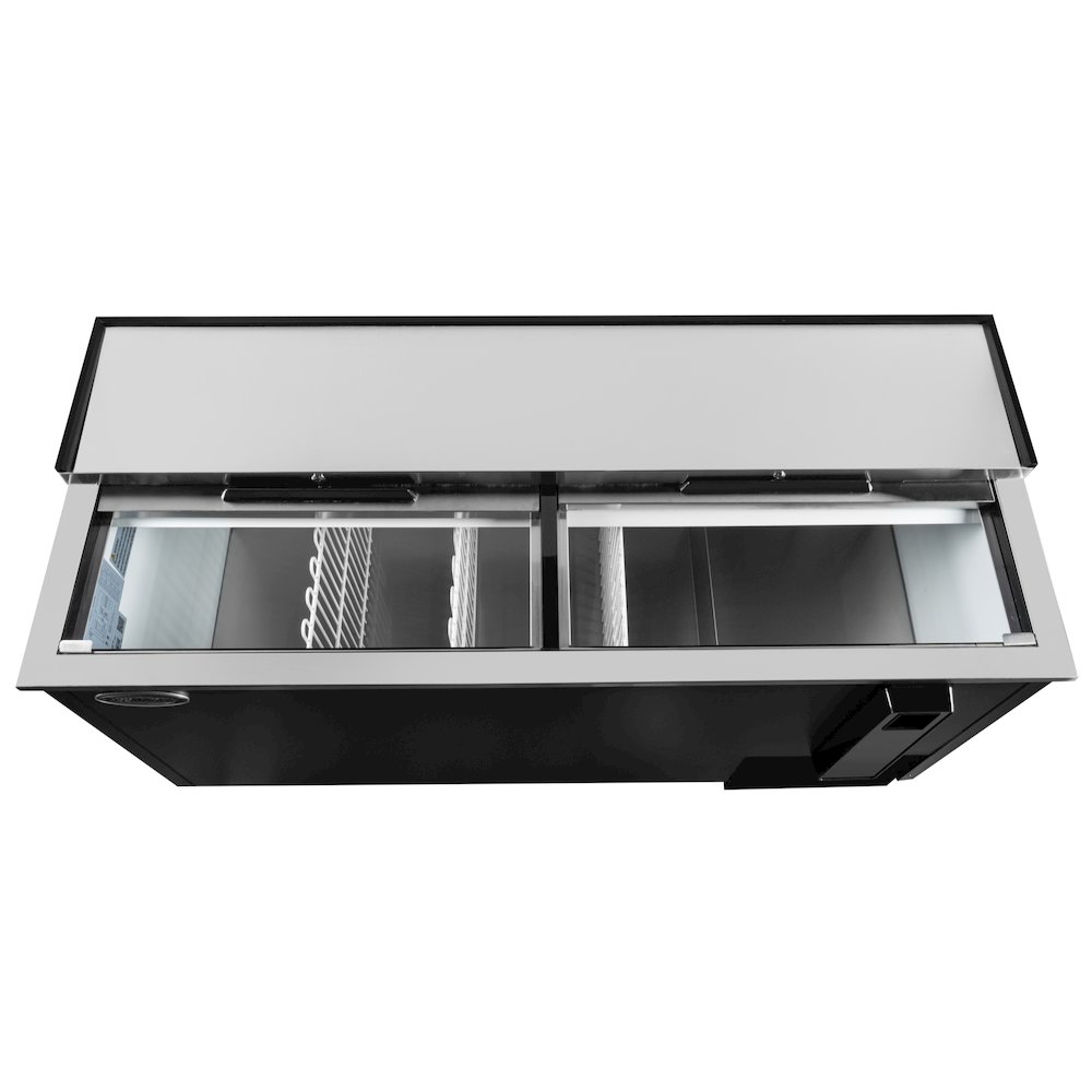 65 in. Bottle Cooler in Black with Built-In Opener, ETL Listed, 19 cu. ft.. Picture 6