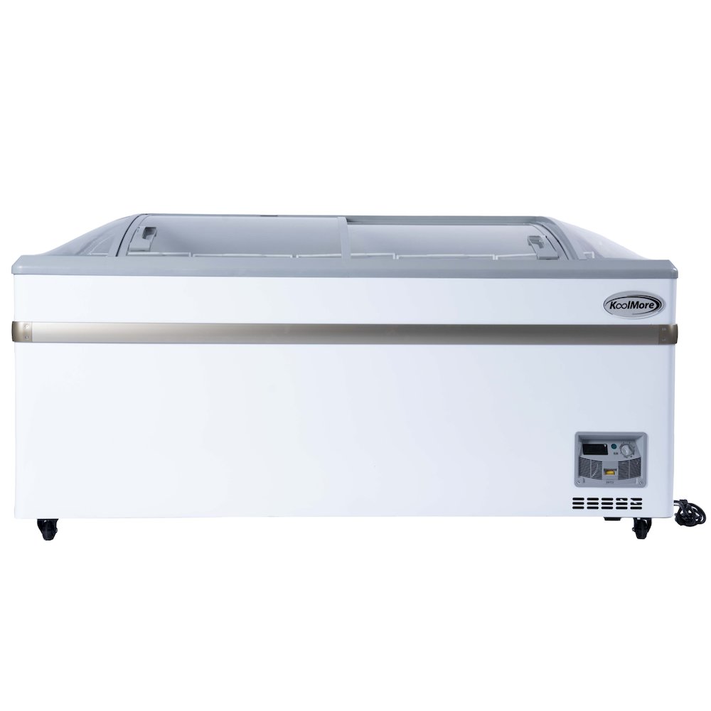 65 Inch Manual Defrost Island Chest Freezer 16 cu. ft. Capacity in White. Picture 1