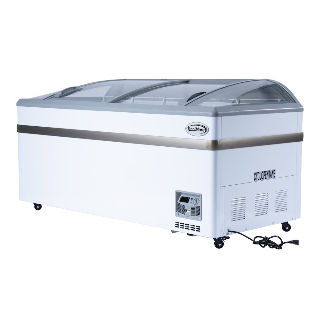 65 Inch Manual Defrost Island Chest Freezer 16 cu. ft. Capacity in White. Picture 8