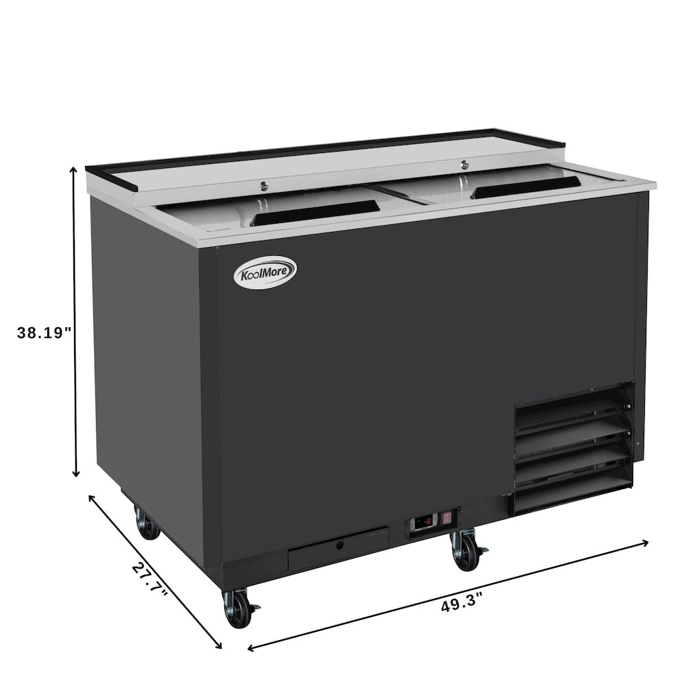 50 in. Commercial Glass Froster in Black Steel, ETL Listed, 14 cu. ft.. Picture 2