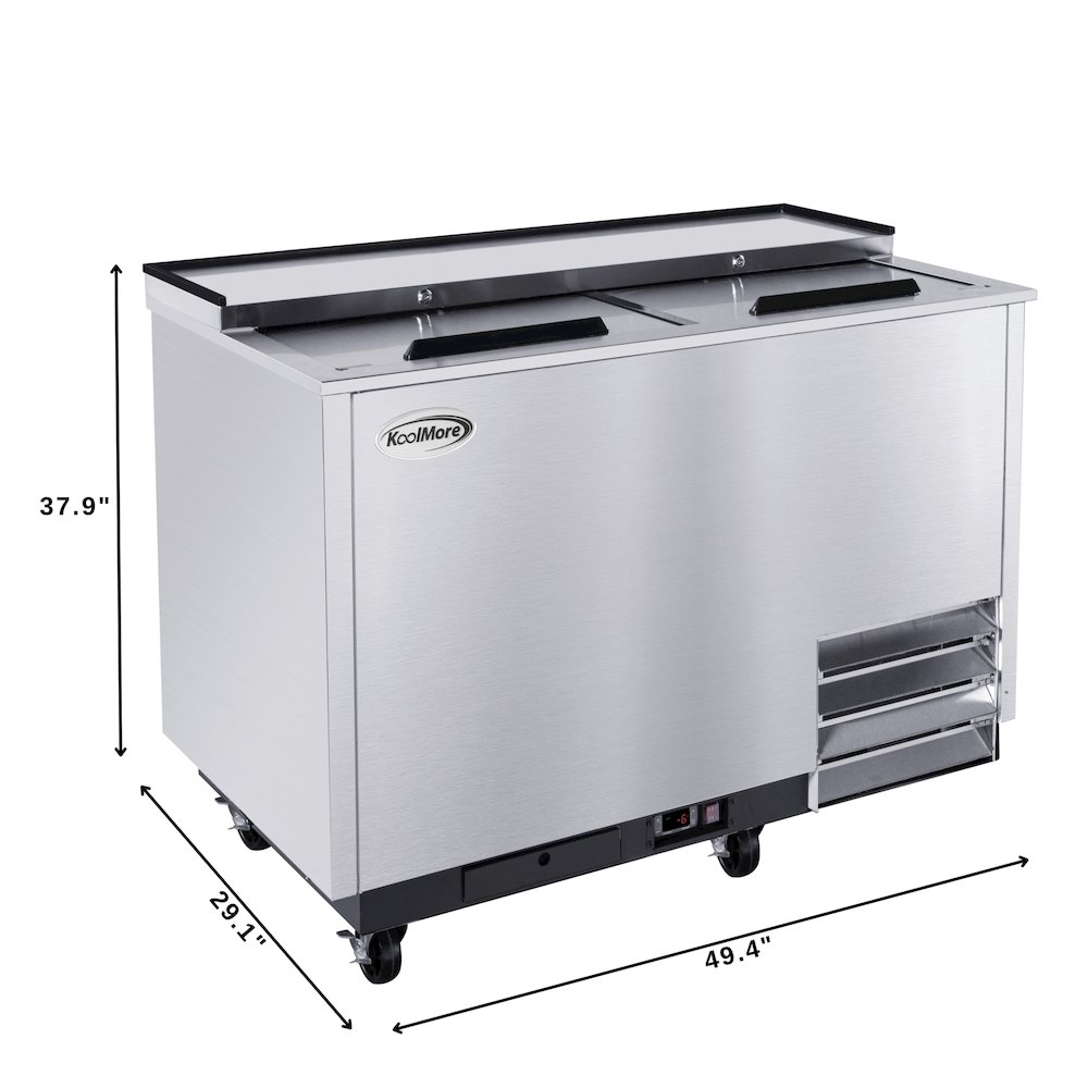 50 in. Commercial Glass Froster in Stainless Steel, ETL Listed, 14 cu. ft.. Picture 2