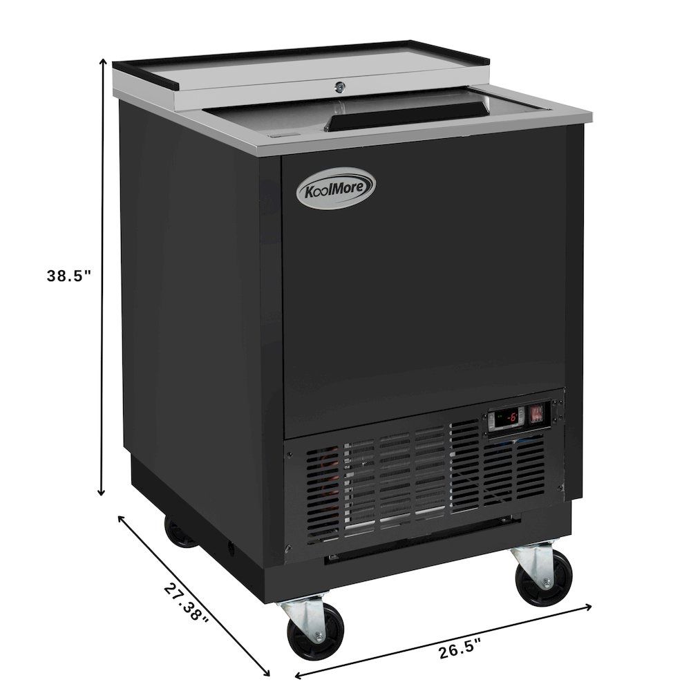 25 in. Commercial Glass Froster in Black Steel, ETL Listed, 5 cu. ft.. Picture 2