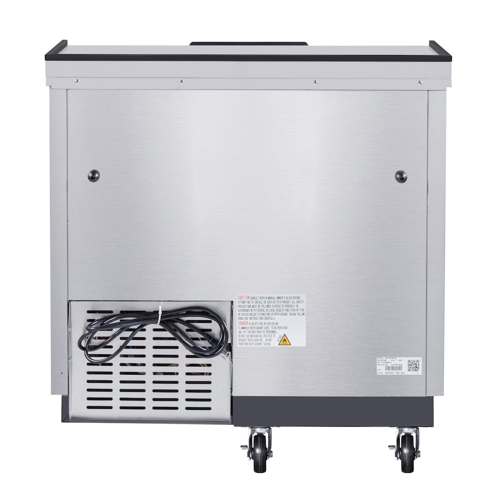 36 in. Commercial Glass Froster in Stainless Steel, ETL Listed, 9 cu. ft.. Picture 11