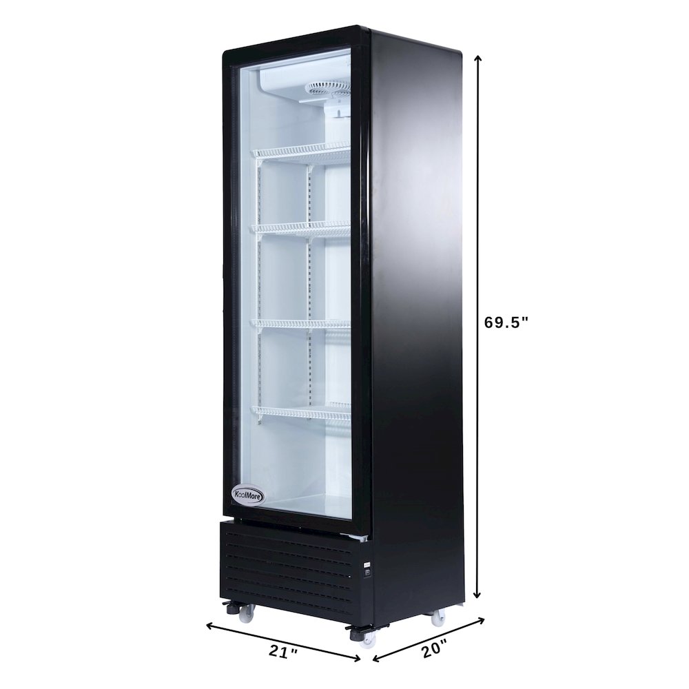 23 in. One Glass Door Display Merchandiser Refrigerator Cooler. Picture 4