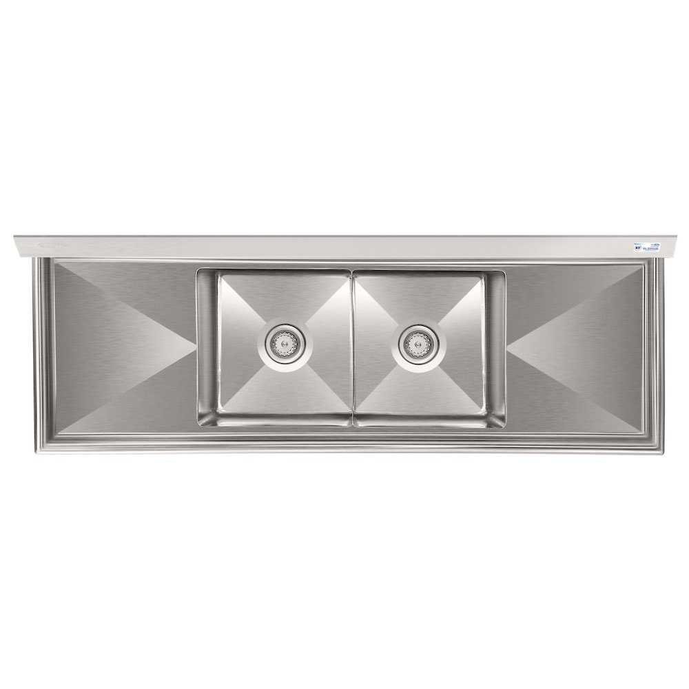 72 in. 18-Gauge 2-Compartment Sink. Picture 6