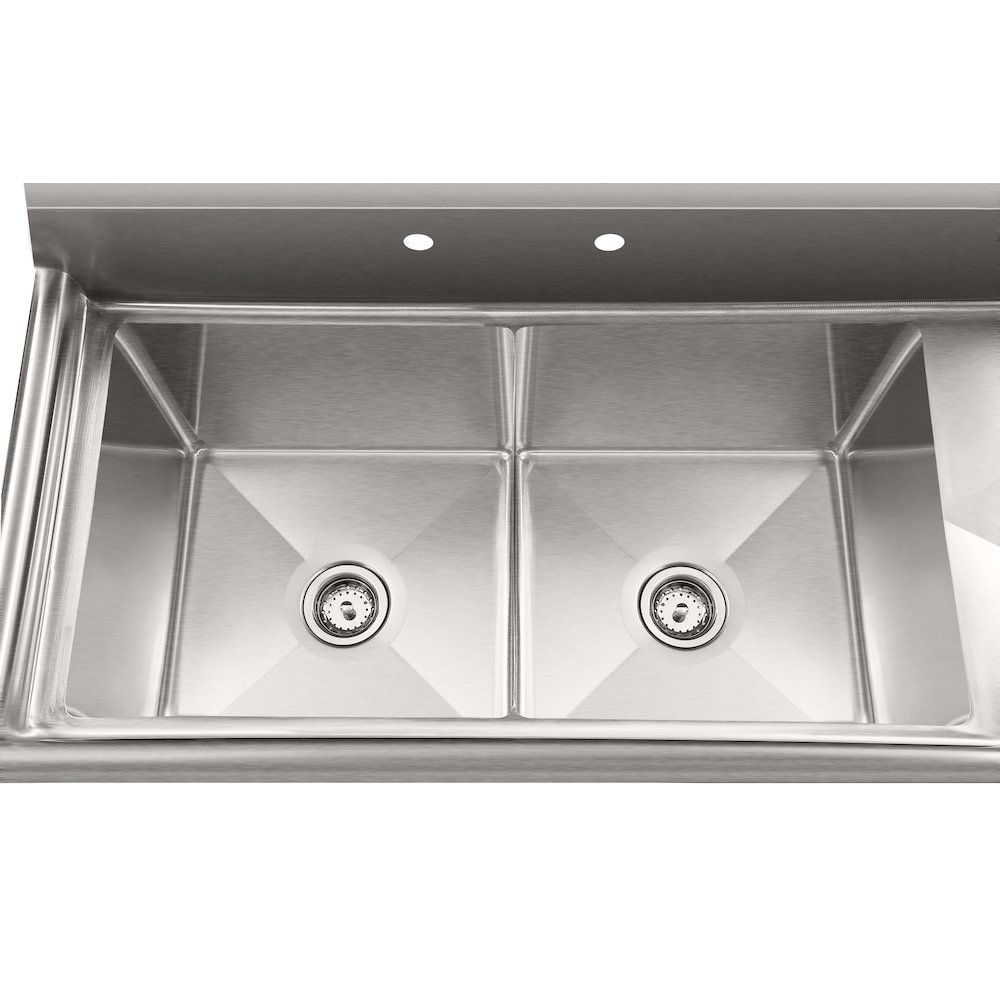 57 in. 18-Gauge 2-Compartment Sink. Picture 7