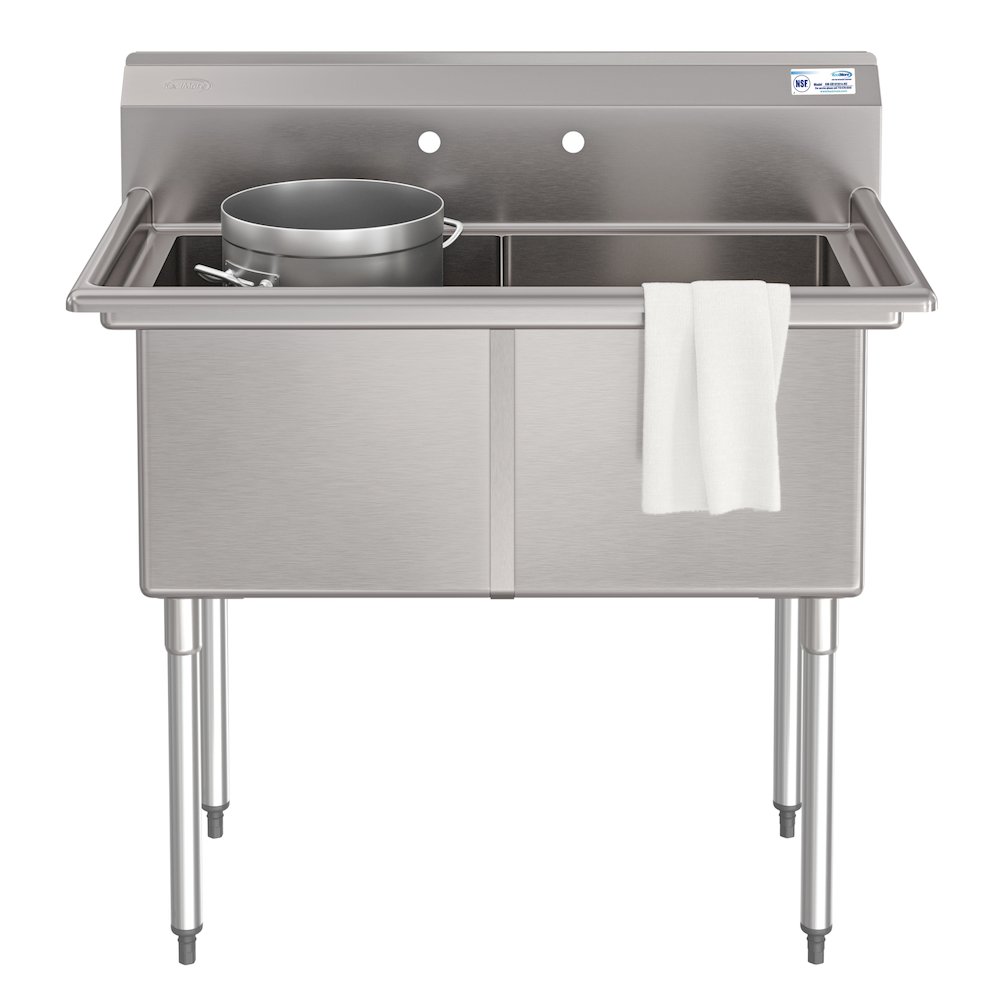 42 in. 18-Gauge 2-Compartment Sink. Picture 3