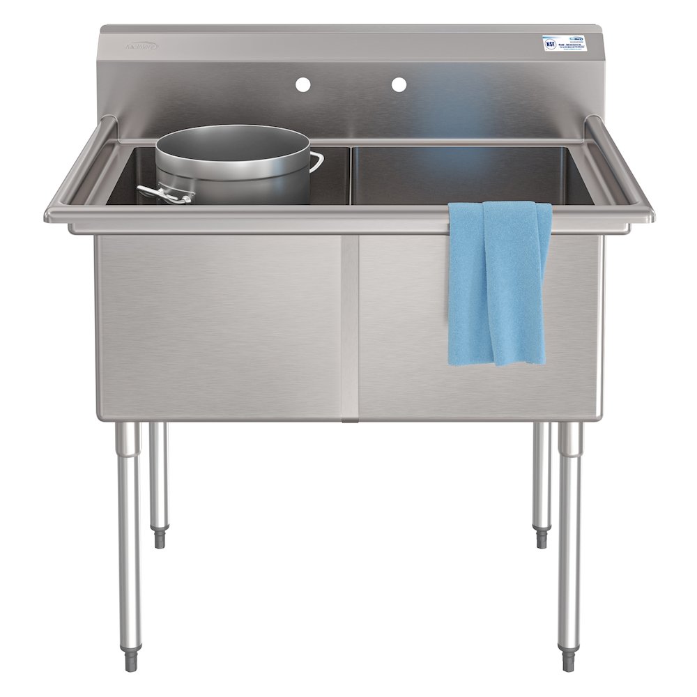 42 in. 18-Gauge 2-Compartment Sink. Picture 3