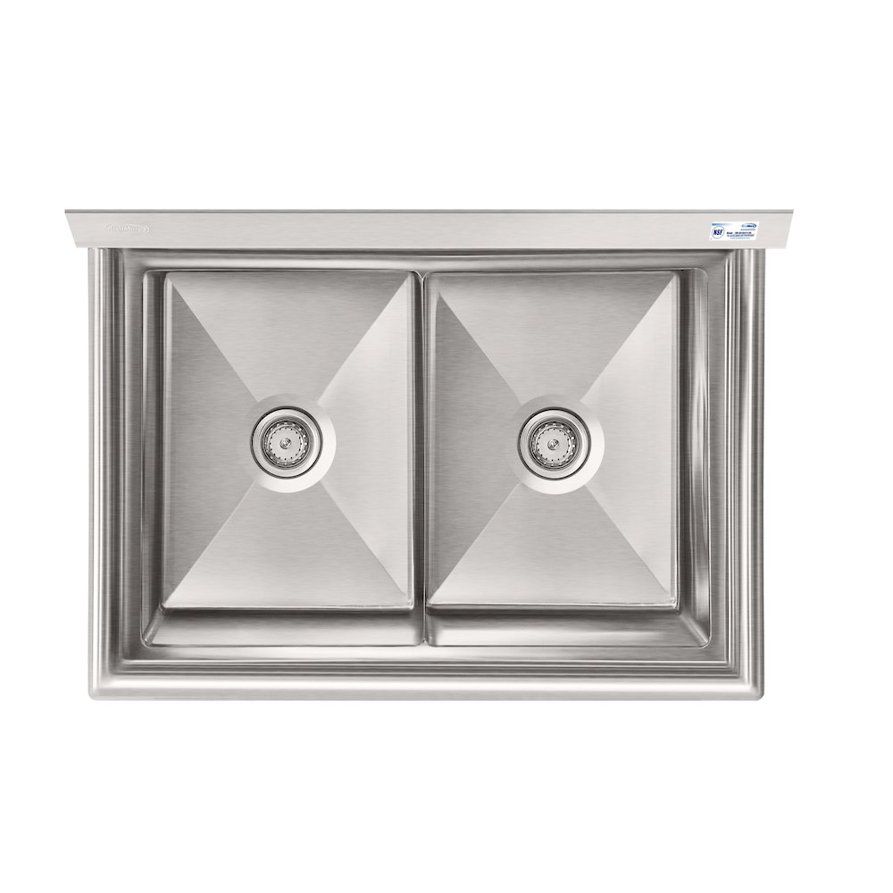 42 in. 18-Gauge 2-Compartment Sink. Picture 6
