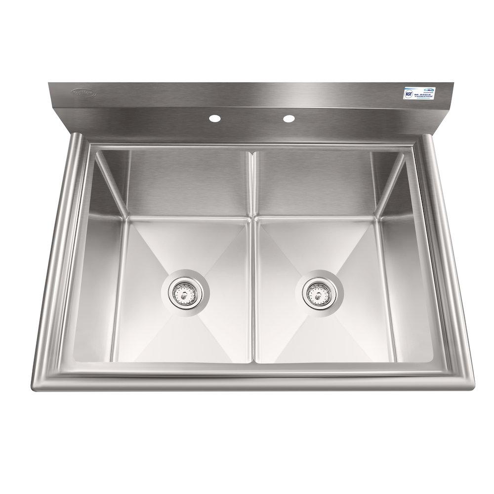 42 in. 18-Gauge 2-Compartment Sink. Picture 7