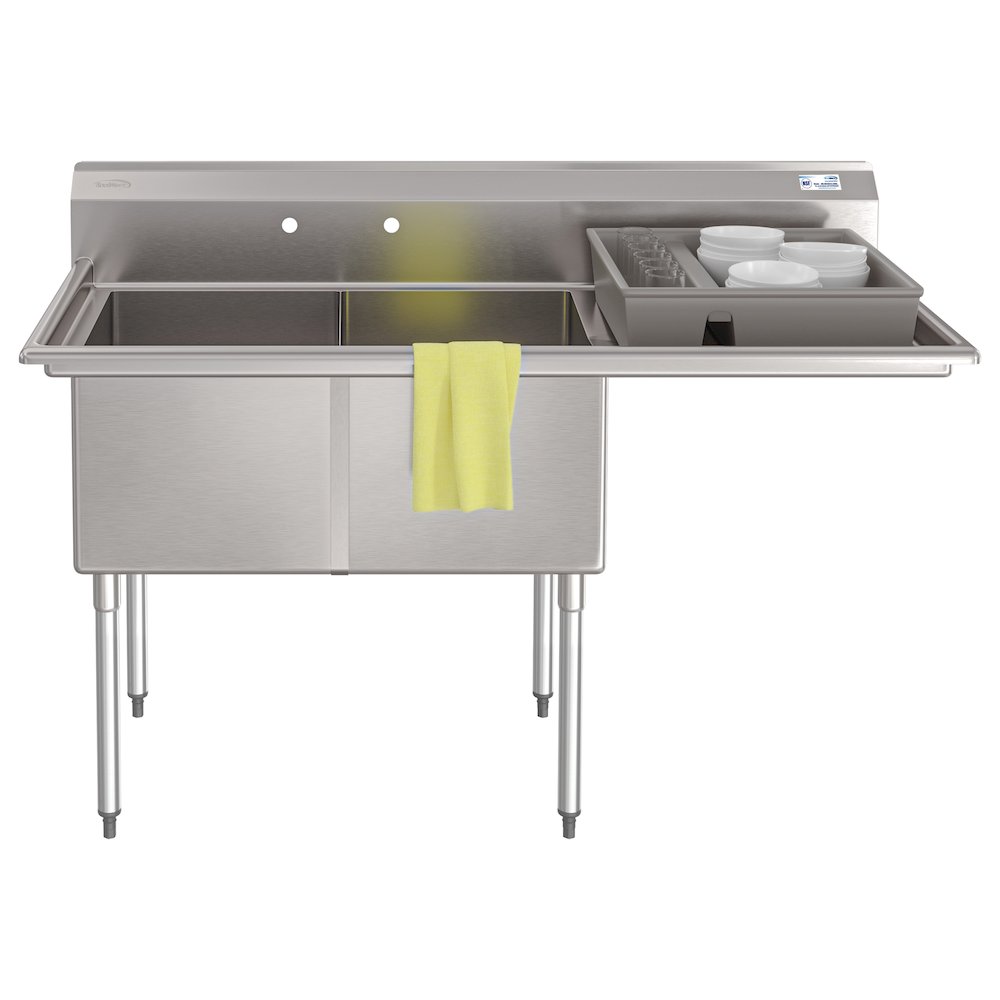 63 in. 18-Gauge 2-Compartment Sink. Picture 3