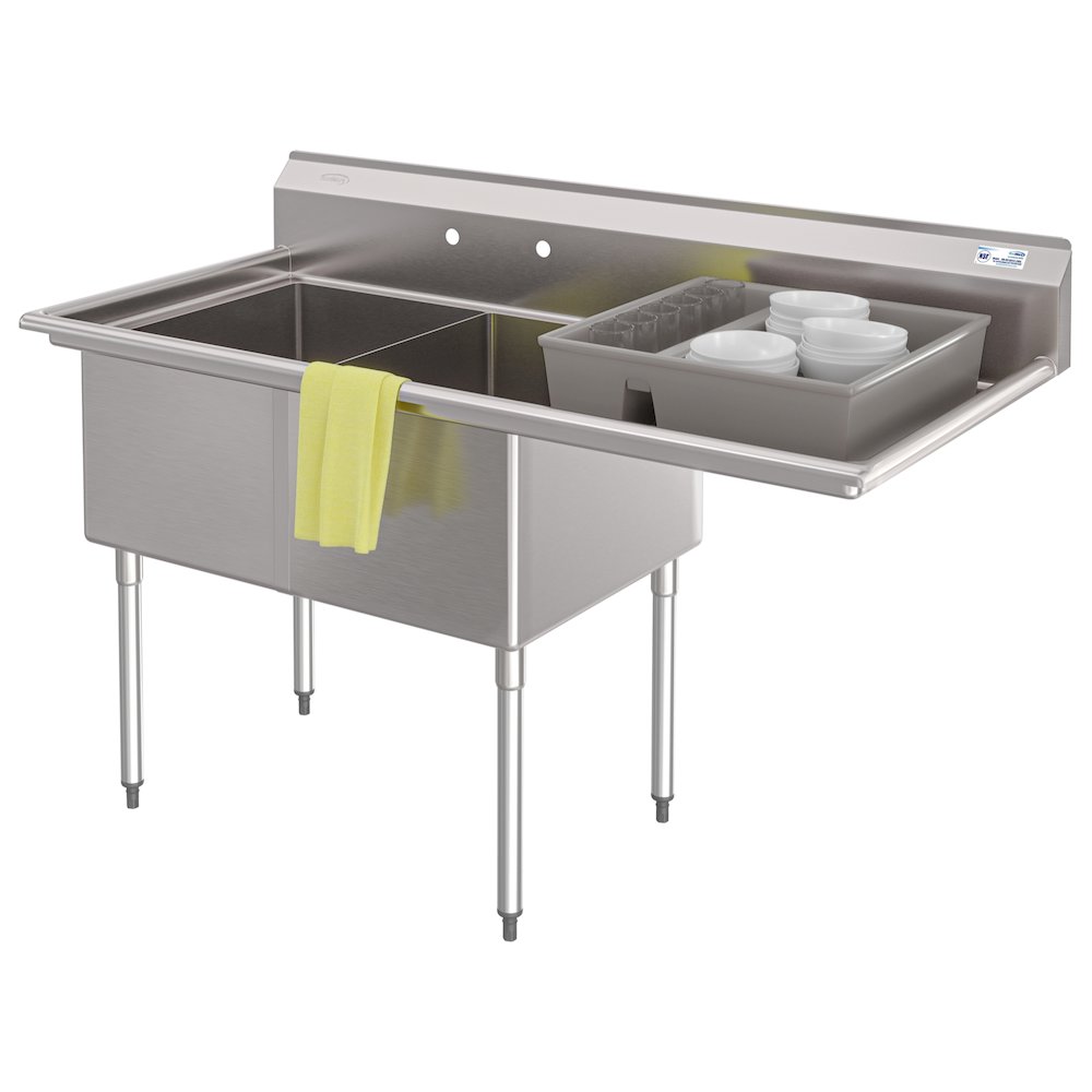63 in. 18-Gauge 2-Compartment Sink. Picture 1