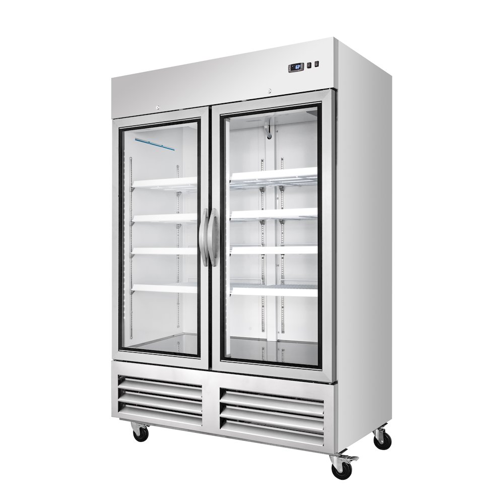 54 in. Two Glass Door Convertible Reach-In Refrigerator/Freezer. Picture 7