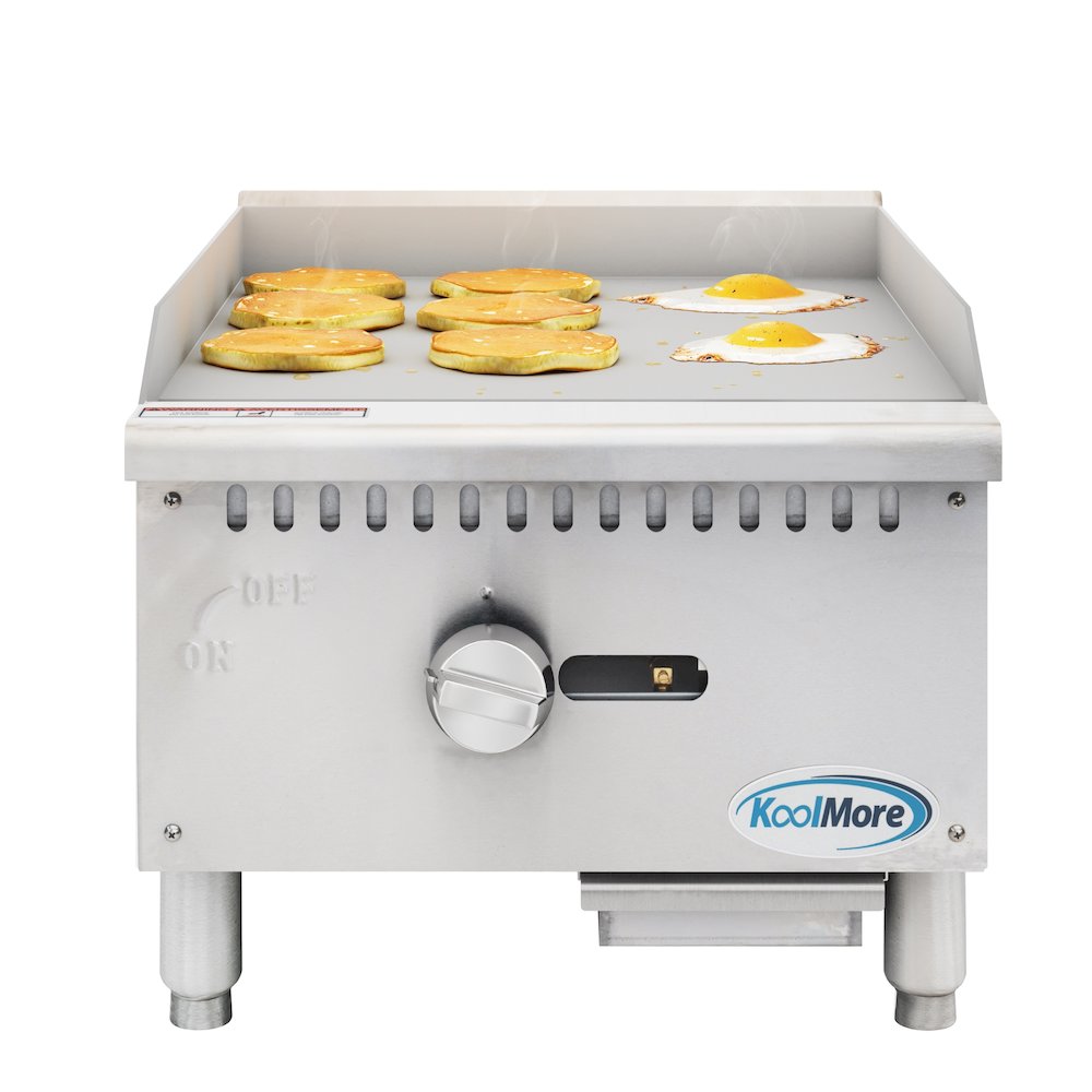 18 in. Natural Gas 1-Burner Griddle with 30,000 BTU in Stainless-Steel. Picture 3