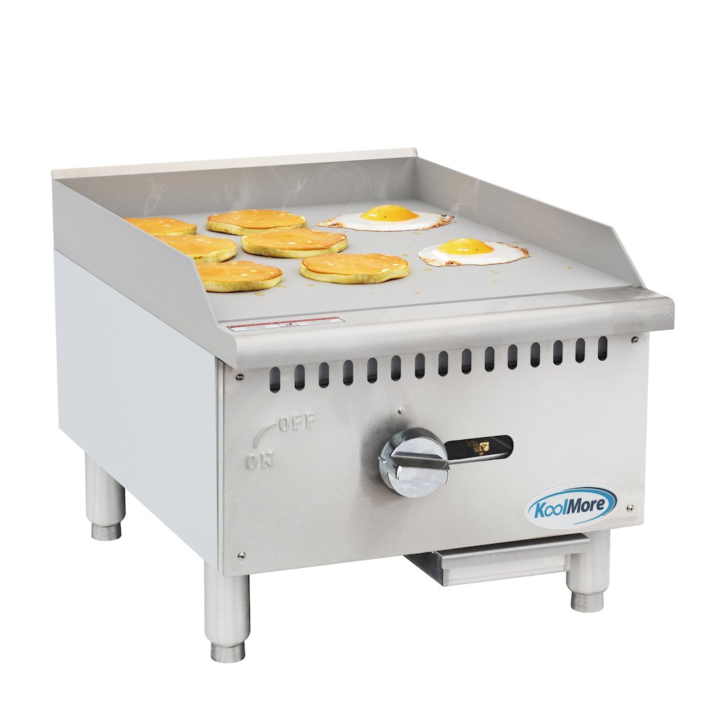 18 in. Natural Gas 1-Burner Griddle with 30,000 BTU in Stainless-Steel. Picture 2