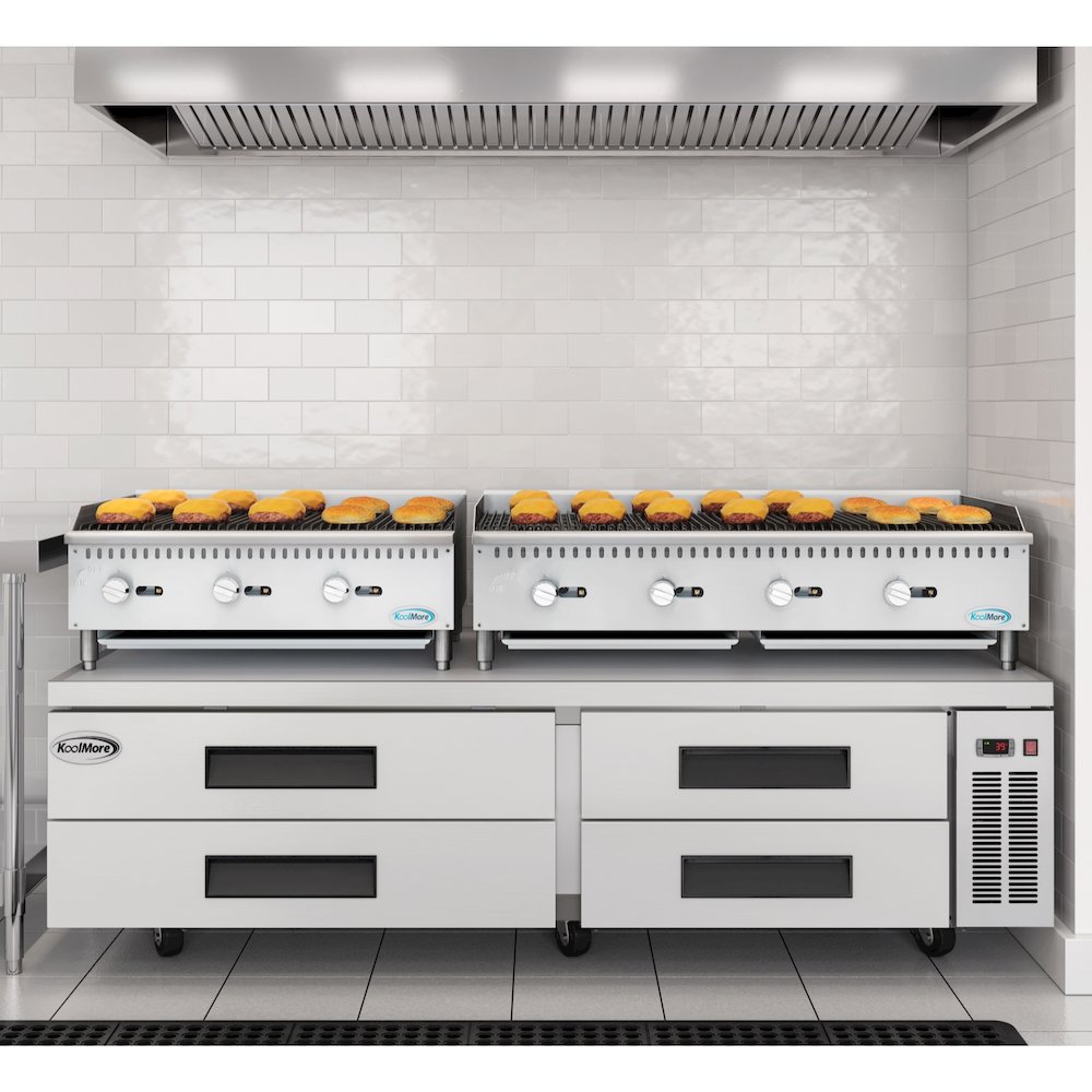 48 in. 4-Burner Natural Gas Charbroiler with 120,000 BTU in Stainless-Steel ). Picture 4