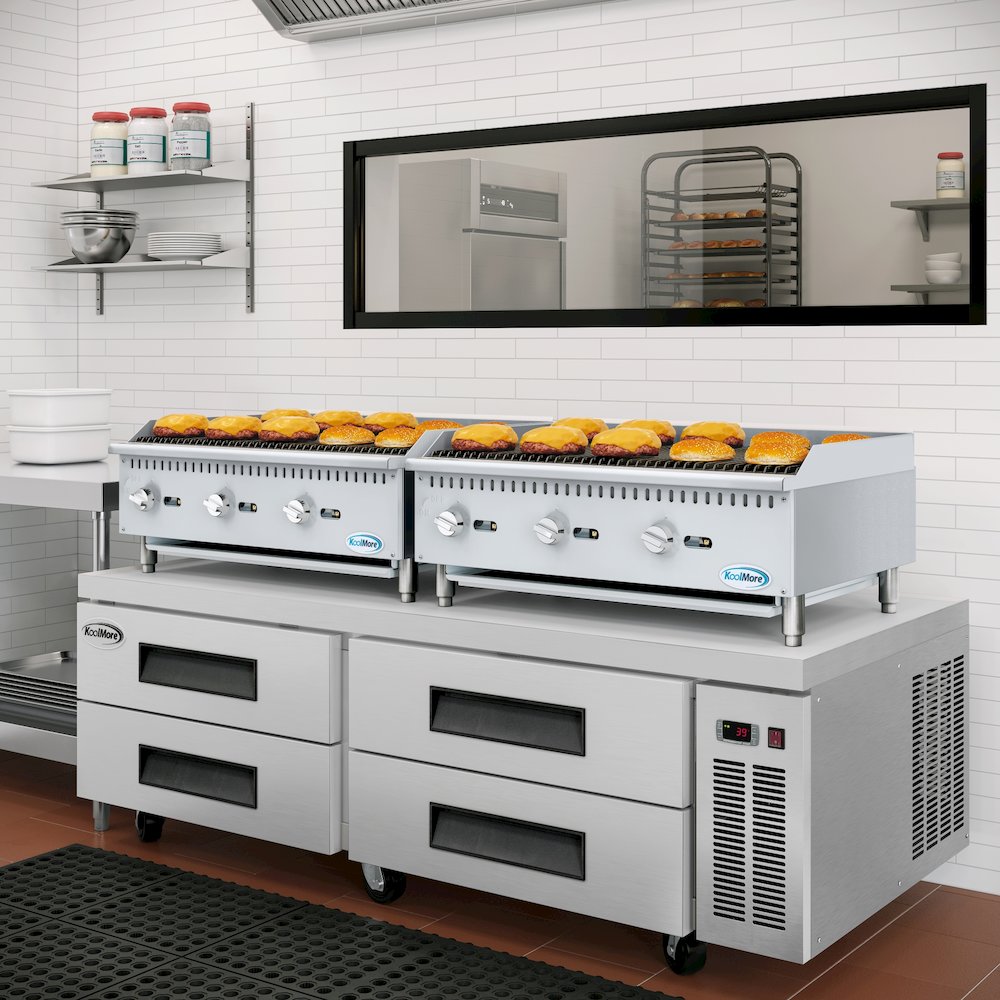 36 in. 3-Burner Natural Gas Charbroiler with 90,000 BTU in Stainless-Steel. Picture 5