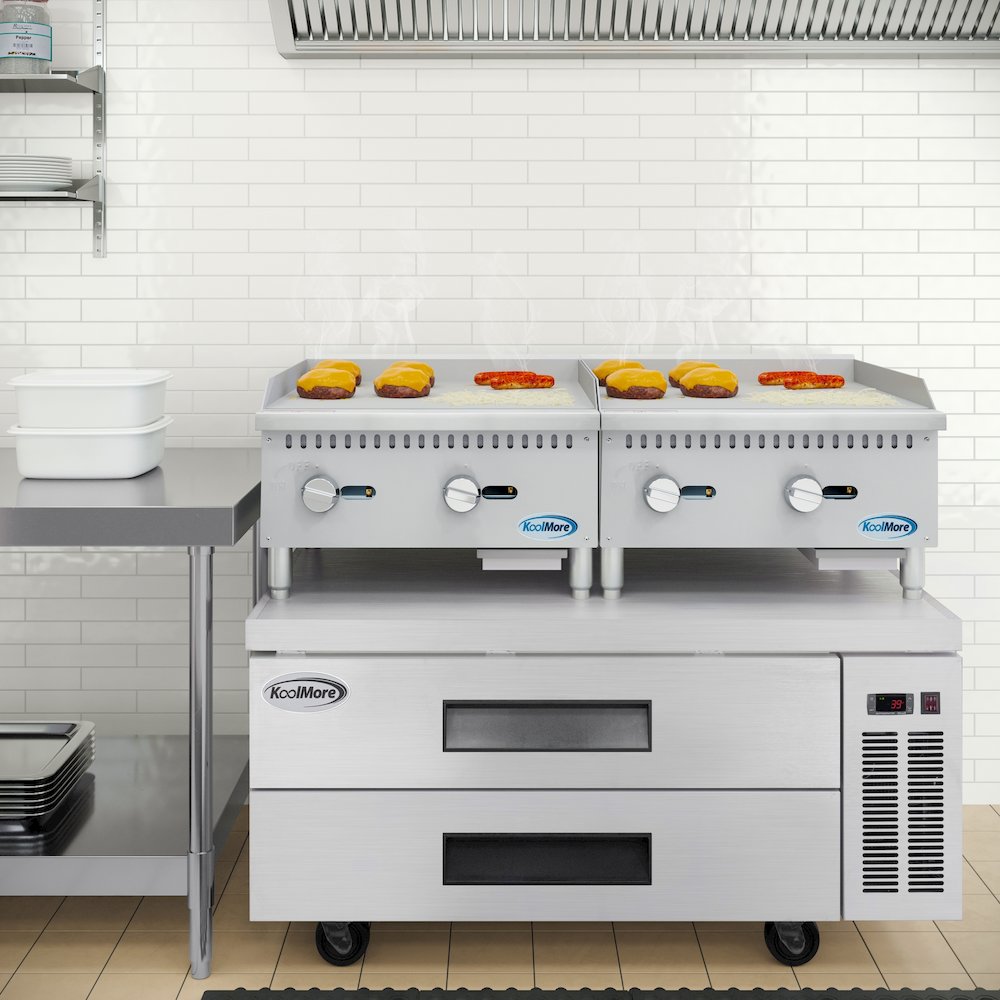 24 in. Natural Gas 2-Burner Griddle with 60,000 BTU in Stainless-Steel. Picture 4