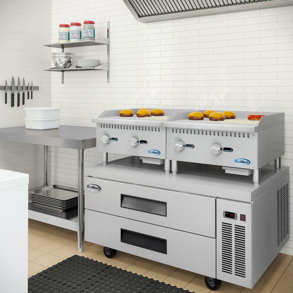 24 in. Natural Gas 2-Burner Griddle with 60,000 BTU in Stainless-Steel. Picture 5
