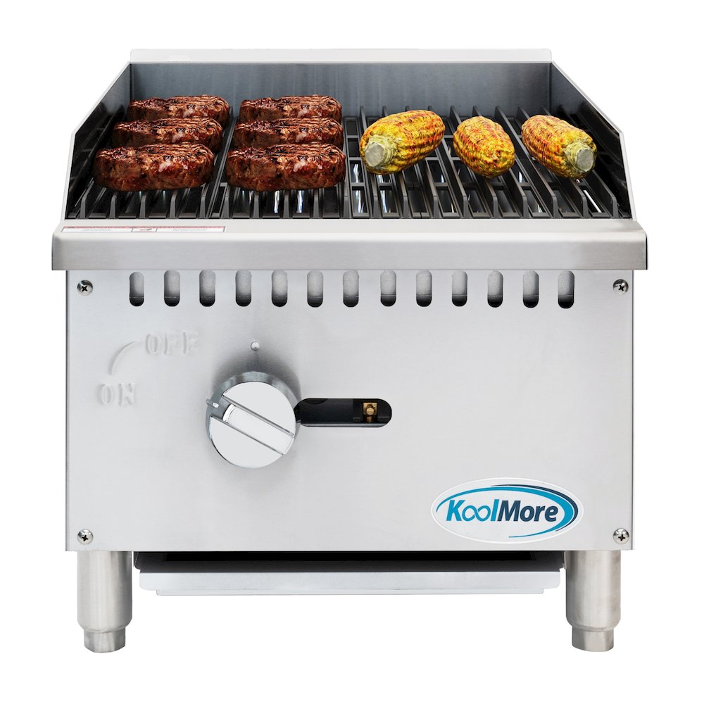 16 in. 1-Burner Natural Gas Charbroiler with 30,000 BTU in Stainless-Steel. Picture 3