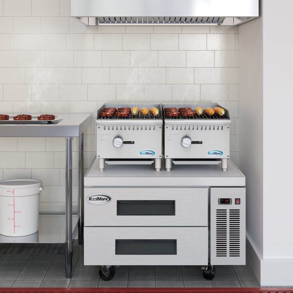 16 in. 1-Burner Natural Gas Charbroiler with 30,000 BTU in Stainless-Steel. Picture 4