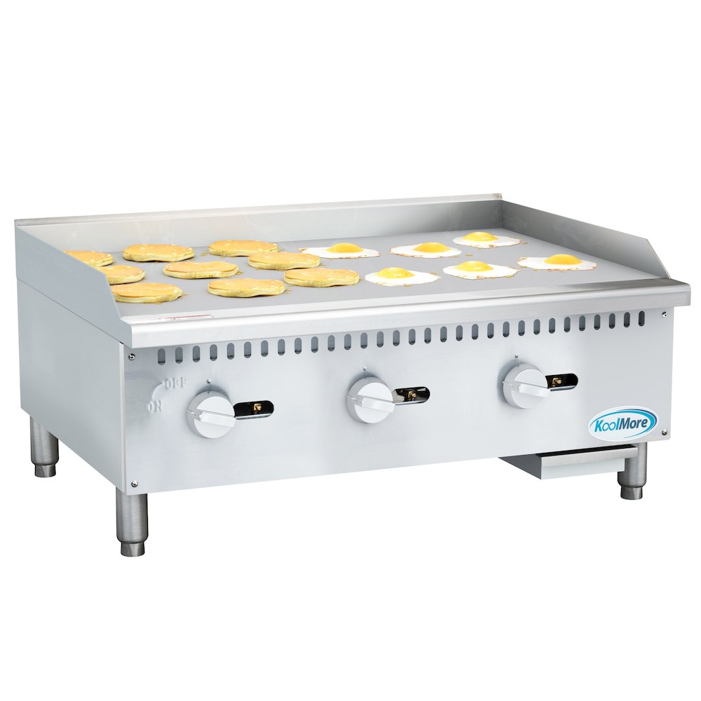 36 in. Natural Gas 3-Burner Griddle with 90,000 BTU in Stainless-Steel. Picture 1