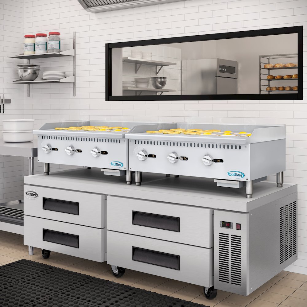 36 in. Natural Gas 3-Burner Griddle with 90,000 BTU in Stainless-Steel. Picture 5