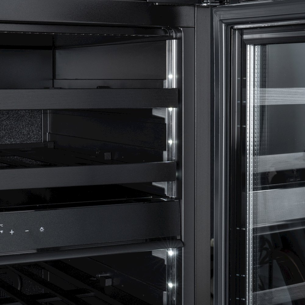 KoolMore Reserve 24 in. Under-Counter Panel Ready Dual Zone Built-in Wine Cooler. Picture 10