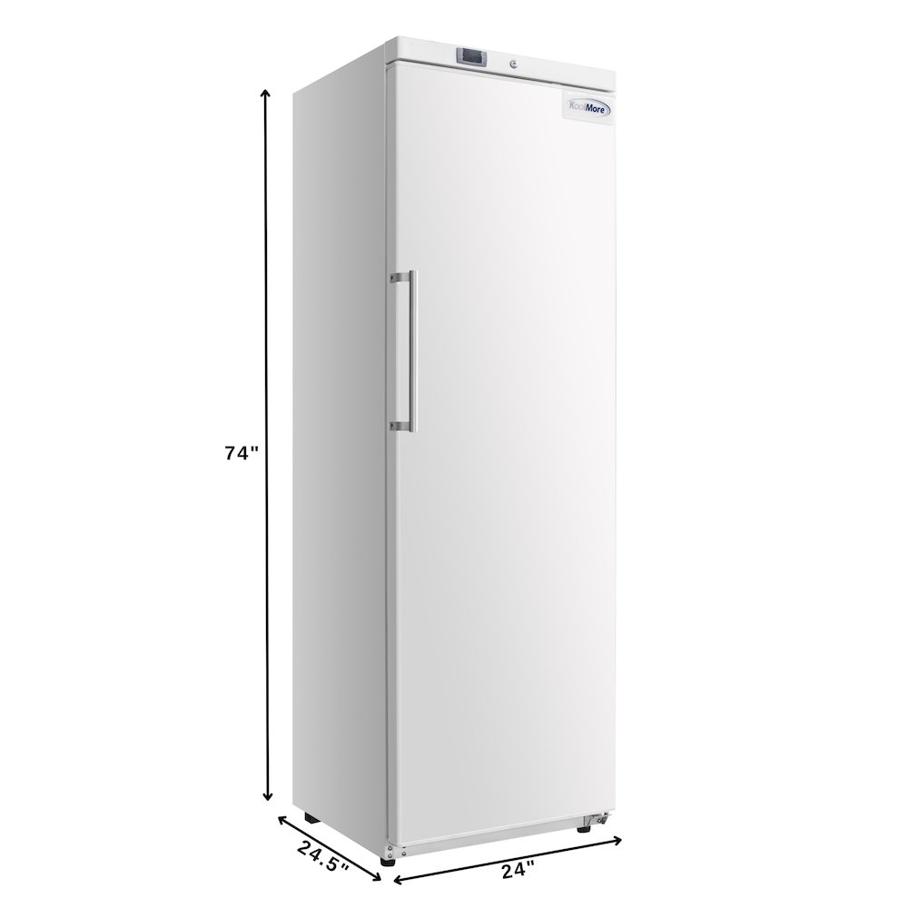 23 in. Commercial Auto-Defrost Reach-In Freezer ,12 cu. ft. in White. Picture 4