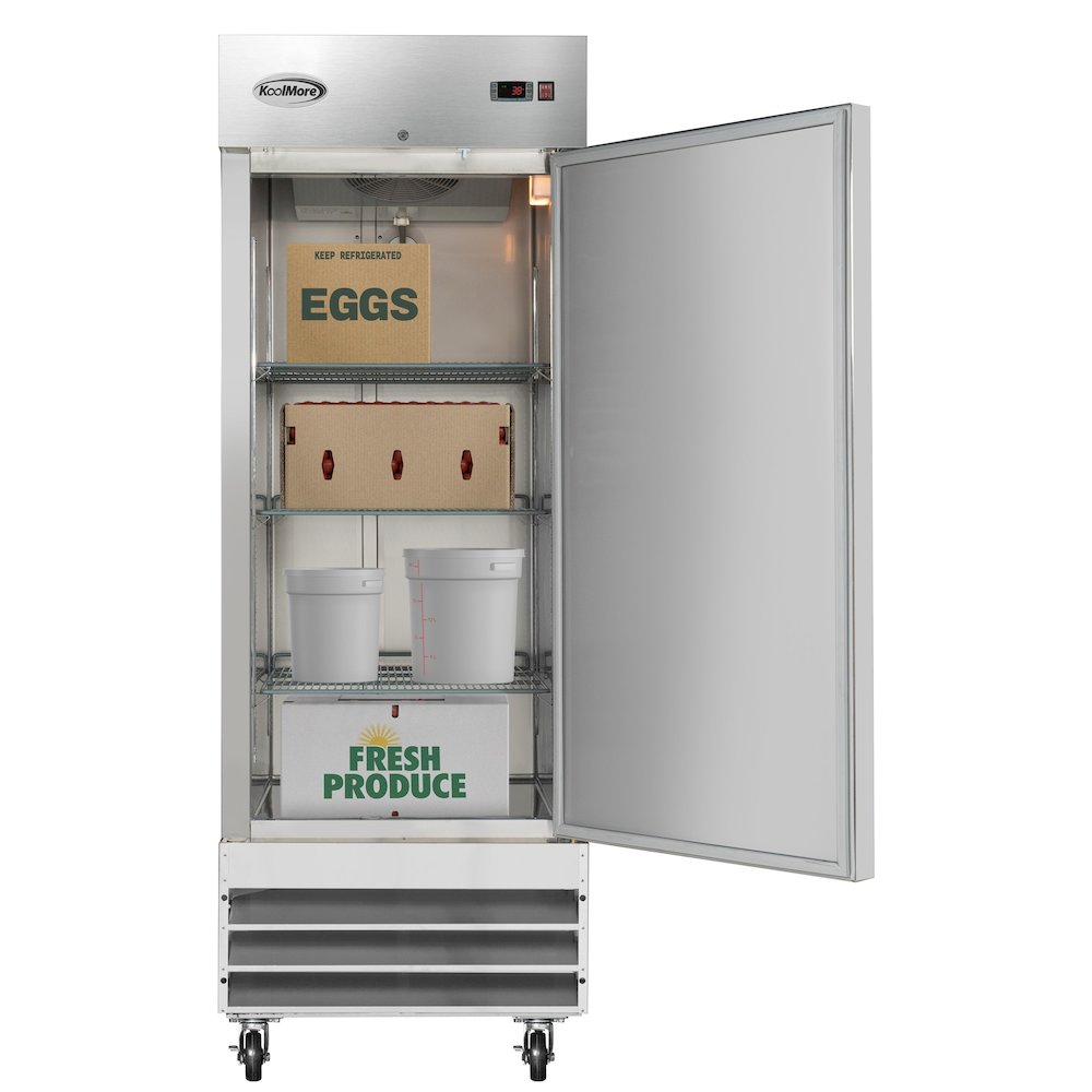 29 in. One Door Commercial Reach-in Refrigerator, 23 cu. ft. in Stainless-Steel. Picture 1