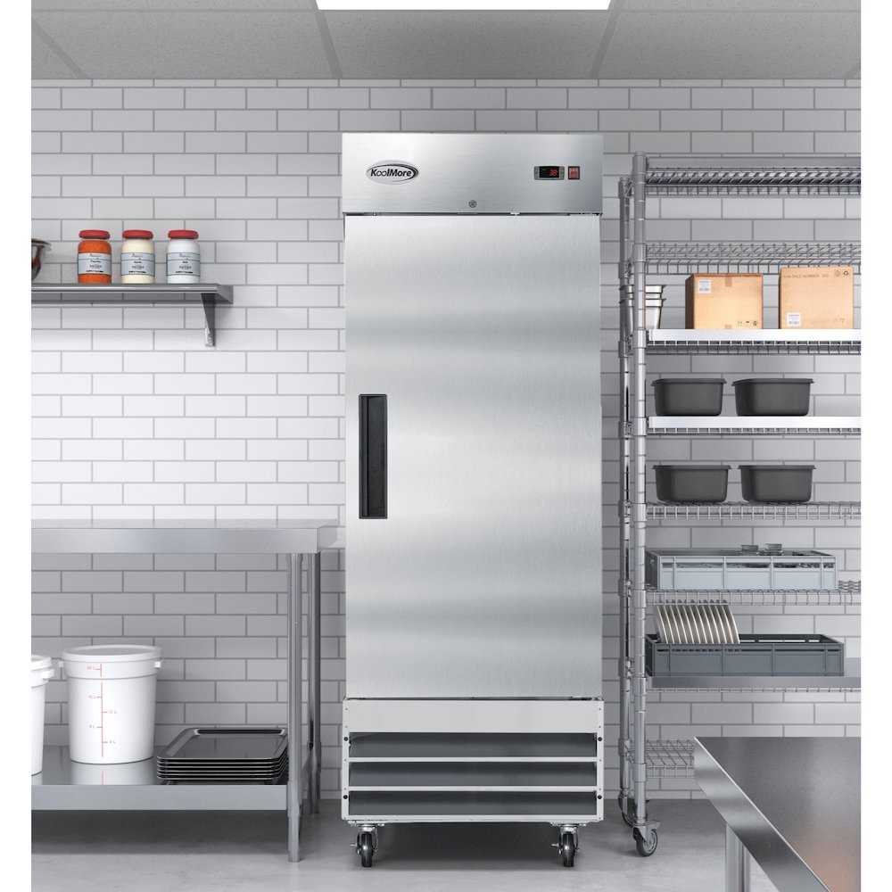 29 in. One Door Commercial Reach-in Refrigerator, 23 cu. ft. in Stainless-Steel. Picture 6