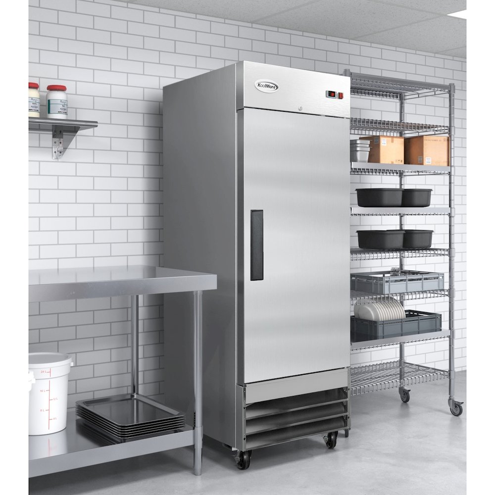 29 in. One Door Commercial Reach-in Refrigerator, 23 cu. ft. in Stainless-Steel. Picture 7