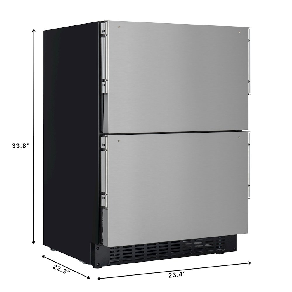 23 in. Panel Ready Two-Drawer Refrigerator and Freezer. Picture 4