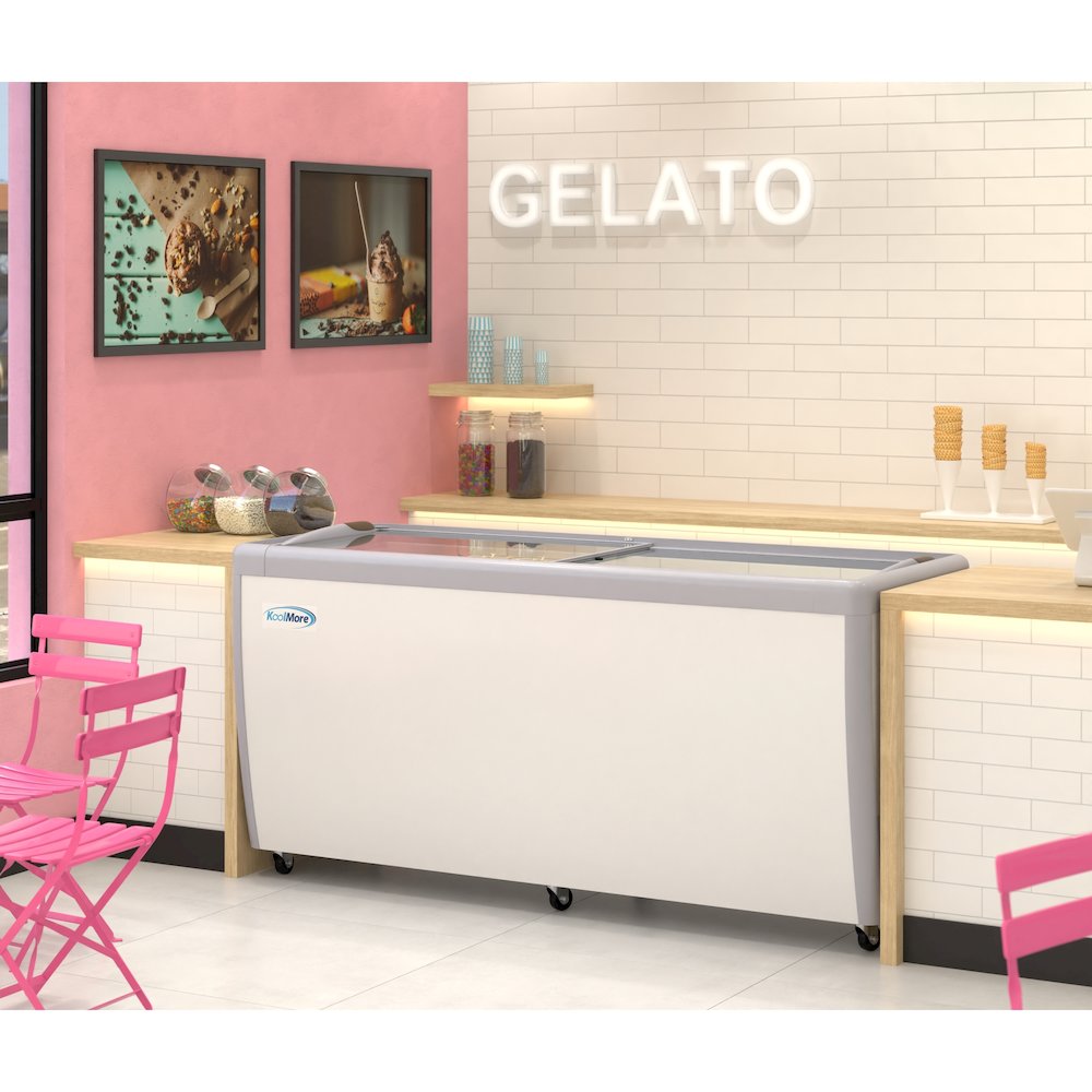70 in. Gelato Dipping Cabinet Display Freezer. Picture 6