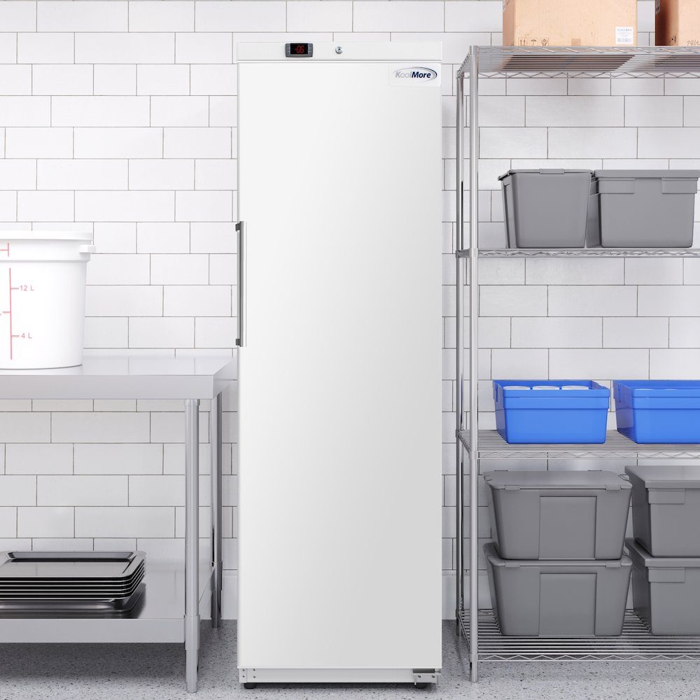 23 in. Commercial Auto-Defrost Reach-In Freezer ,12 cu. ft. in White. Picture 5