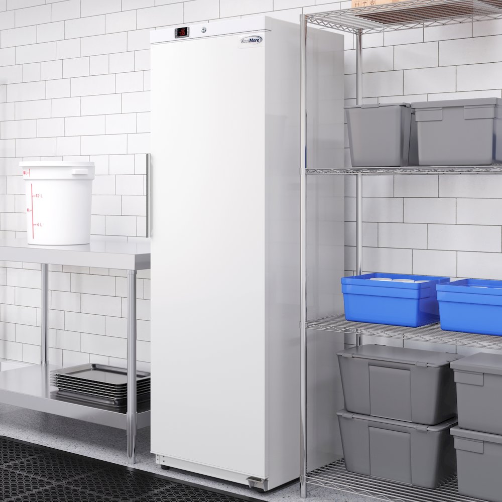 23 in. Commercial Auto-Defrost Reach-In Freezer ,12 cu. ft. in White. Picture 6