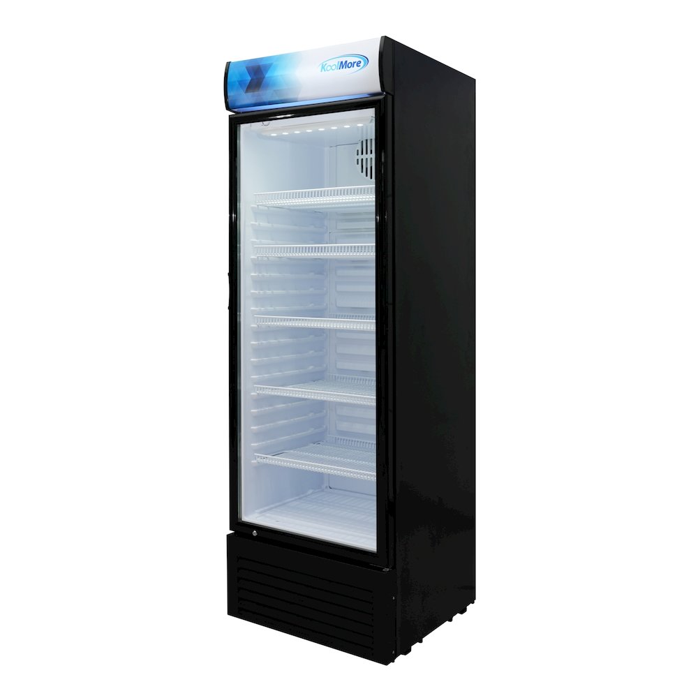 26 in. Commercial Merchandiser Refrigerator with LED Lights, 15 Cu. Ft. in Black. Picture 7