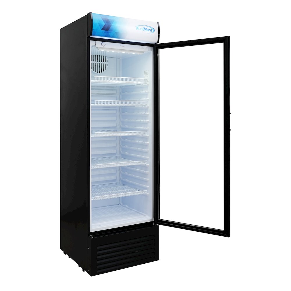 26 in. Commercial Merchandiser Refrigerator with LED Lights, 15 Cu. Ft. in Black. Picture 8