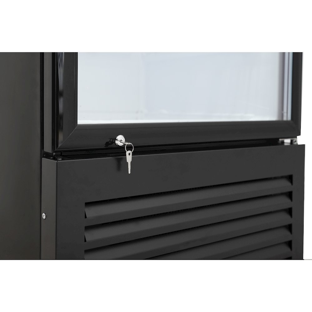 26 in. Commercial Merchandiser Refrigerator with LED Lights, 15 Cu. Ft. in Black. Picture 11