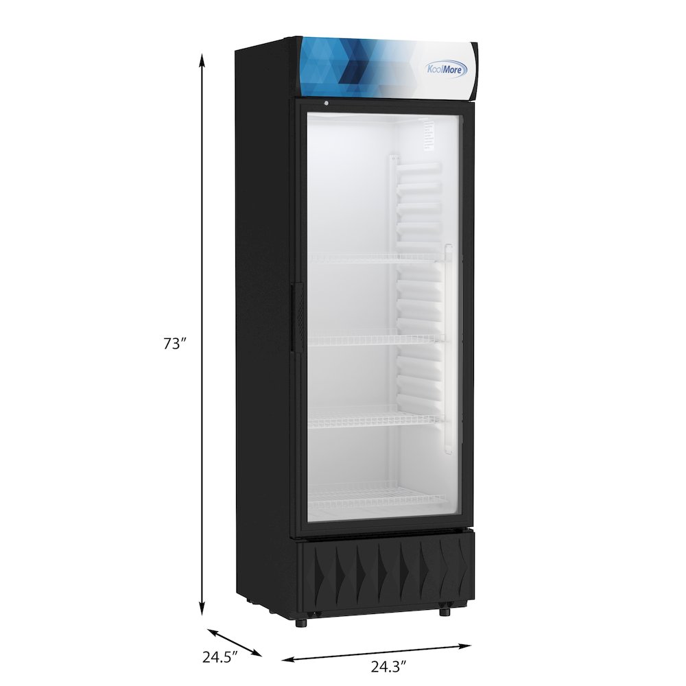 24 in. One-Door Merchandiser Refrigerator - 12 Cu. Ft.. Picture 2