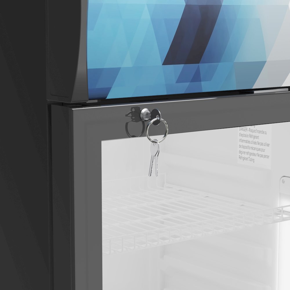 22 in. One-Door Merchandiser Refrigerator - 9 Cu. Ft.. Picture 8
