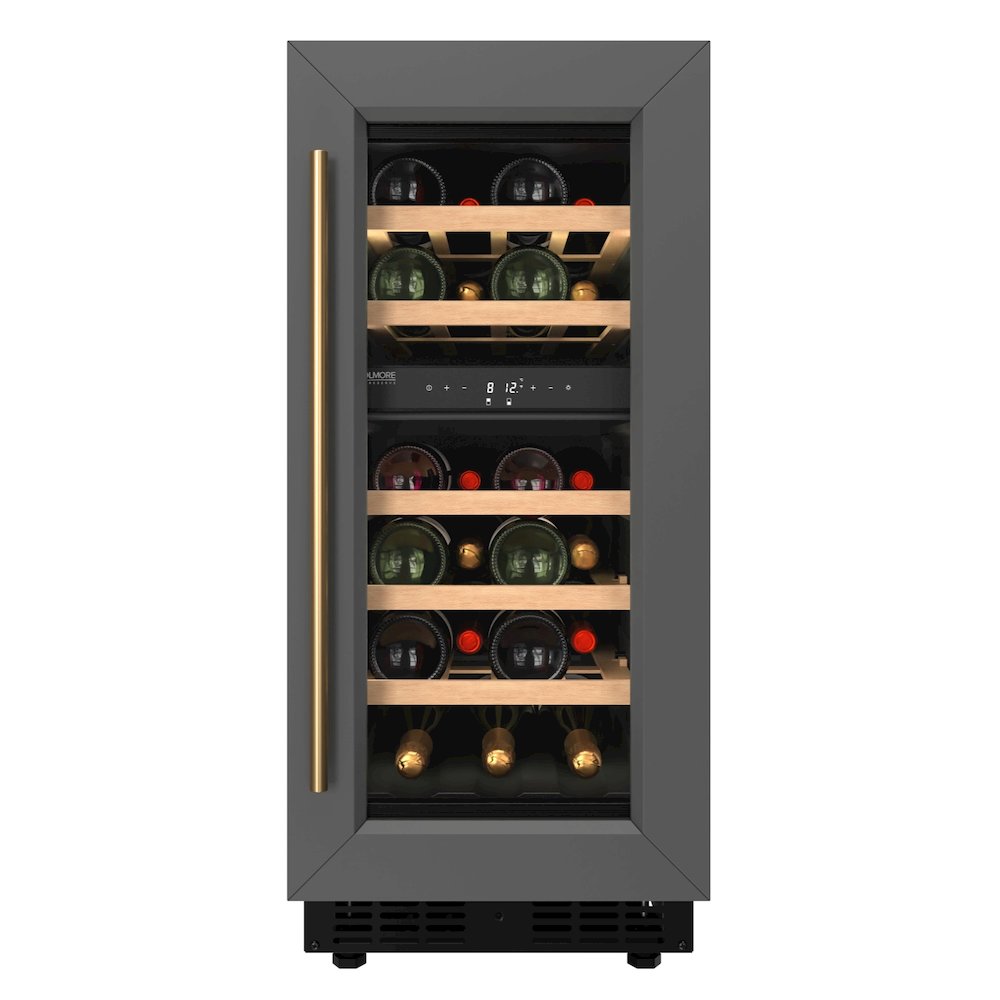 KoolMore Reserve 15 in. Under-Counter Panel Ready Dual Zone Built-in Wine Cooler. Picture 1