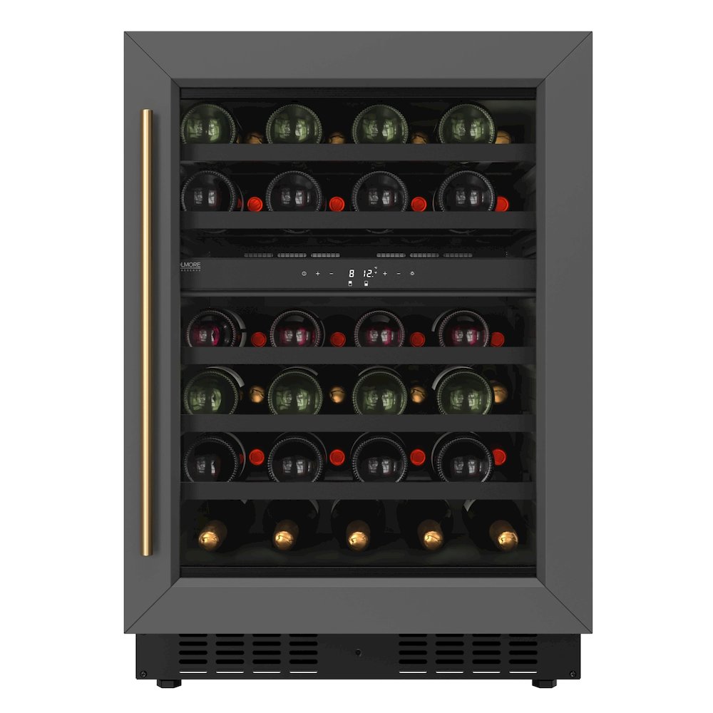 KoolMore Reserve 24 in. Under-Counter Panel Ready Dual Zone Built-in Wine Cooler. Picture 4